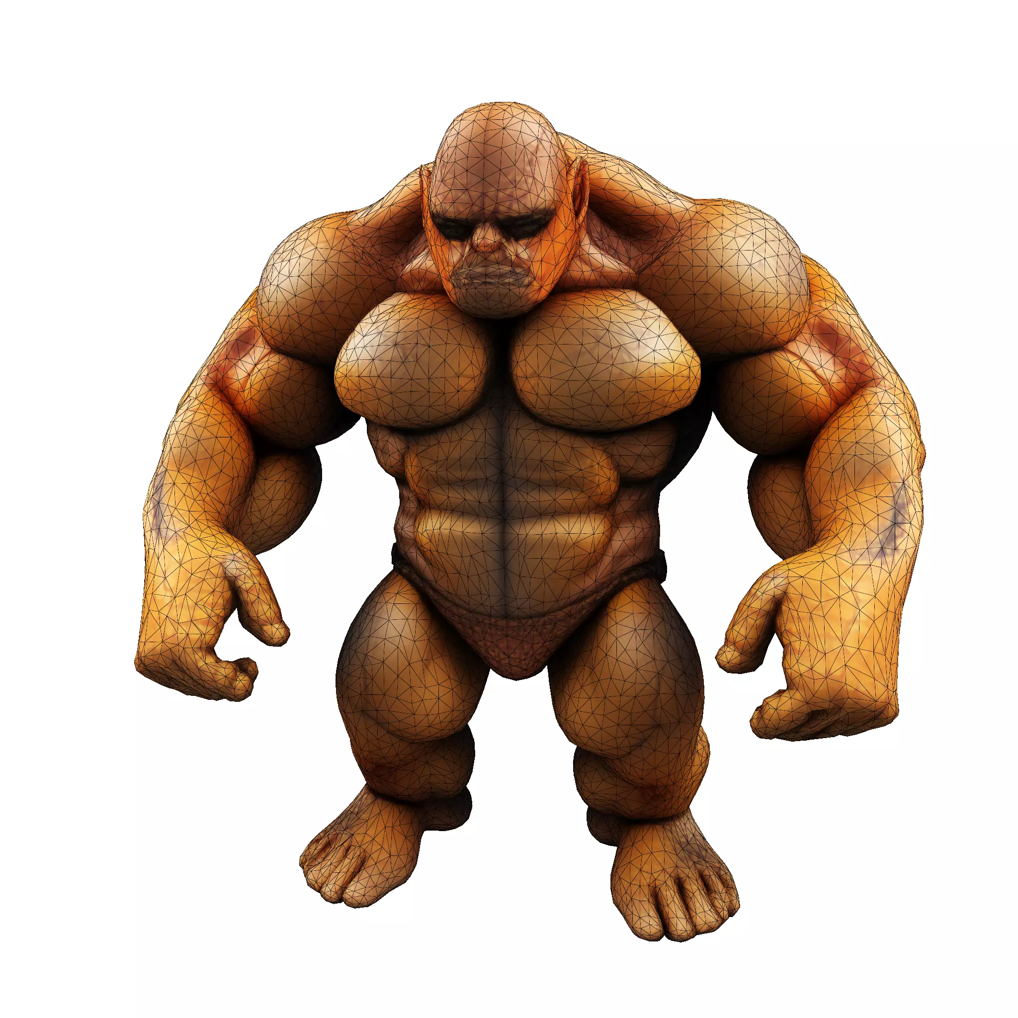 Stylized Chibi Stone Titan 3D print model_25