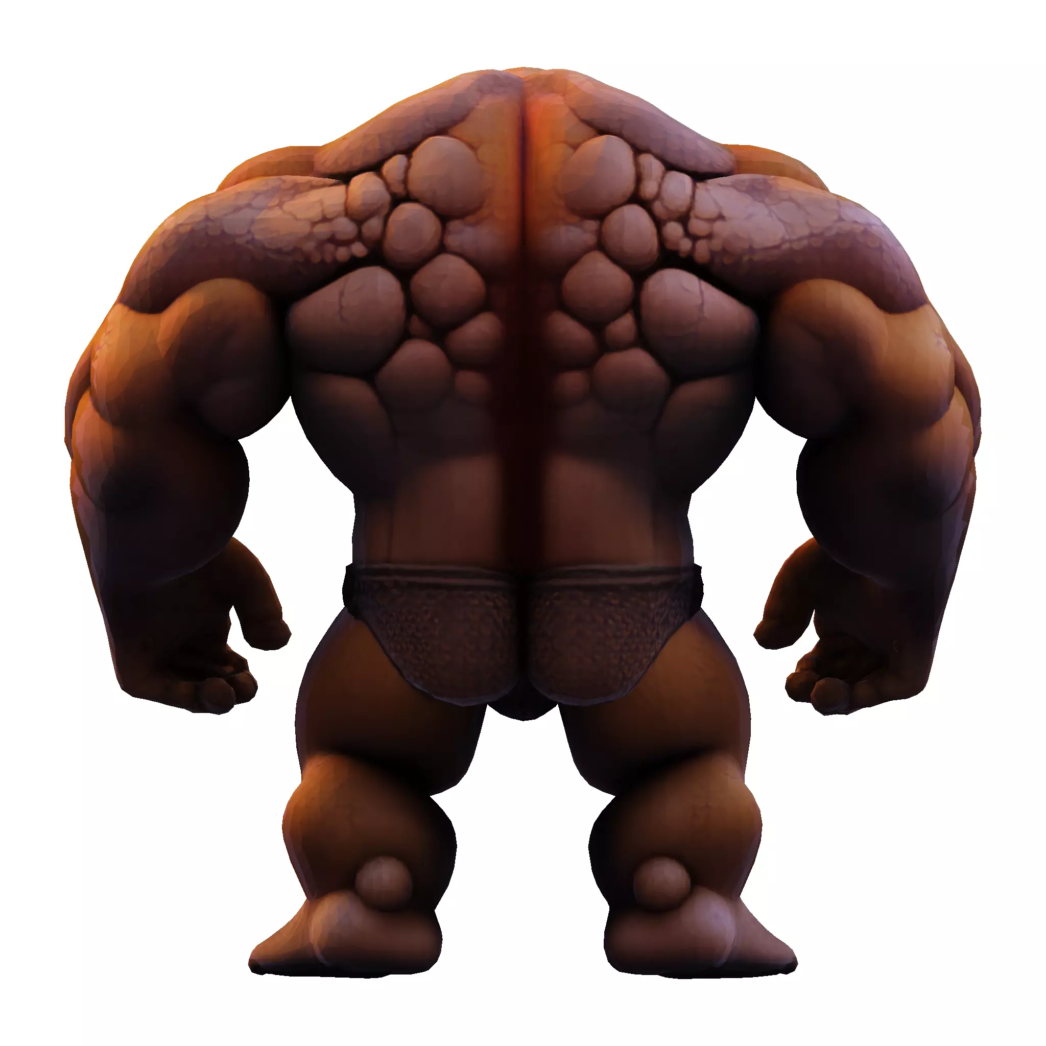 Stylized Chibi Stone Titan 3D print model_19