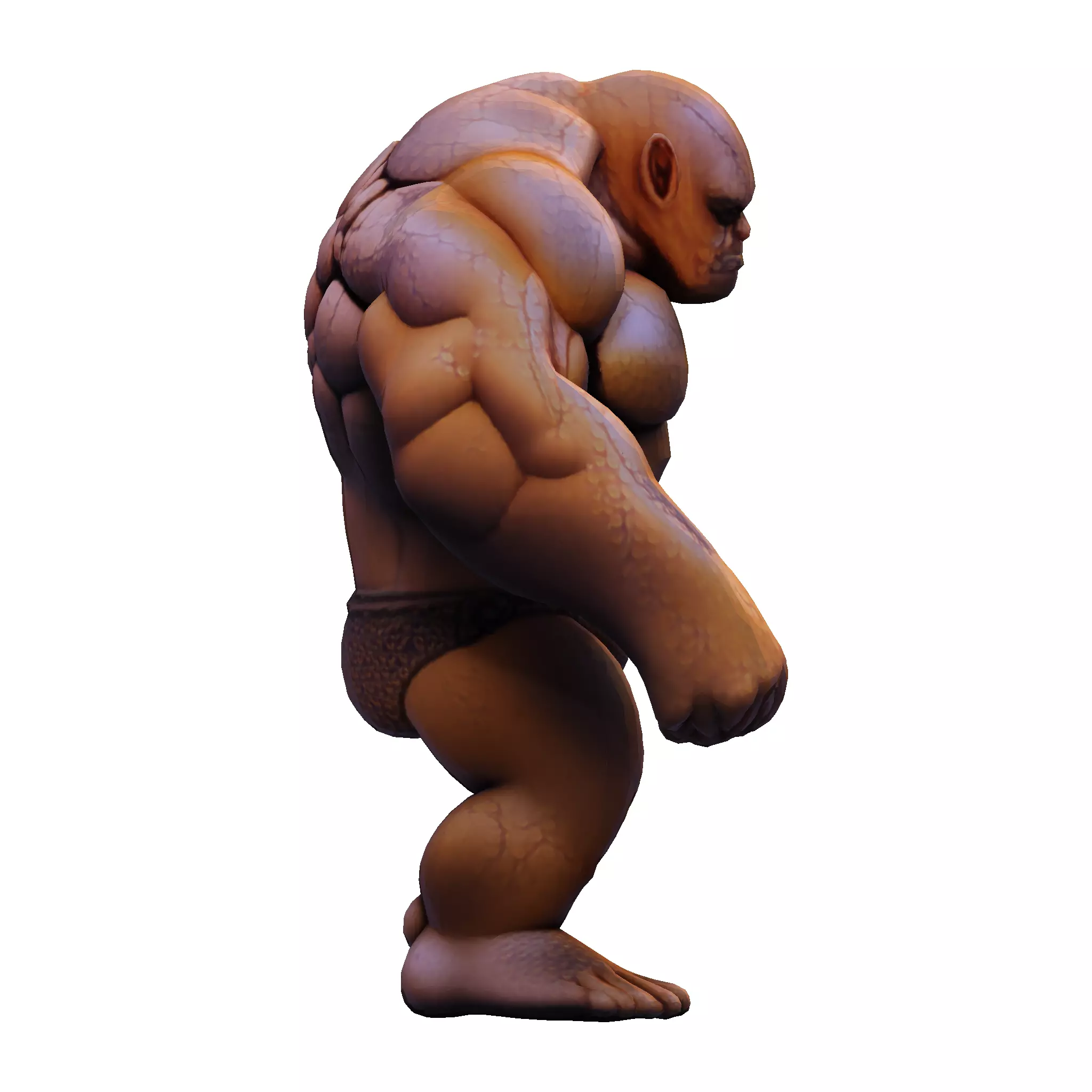 Stylized Chibi Stone Titan 3D print model_20