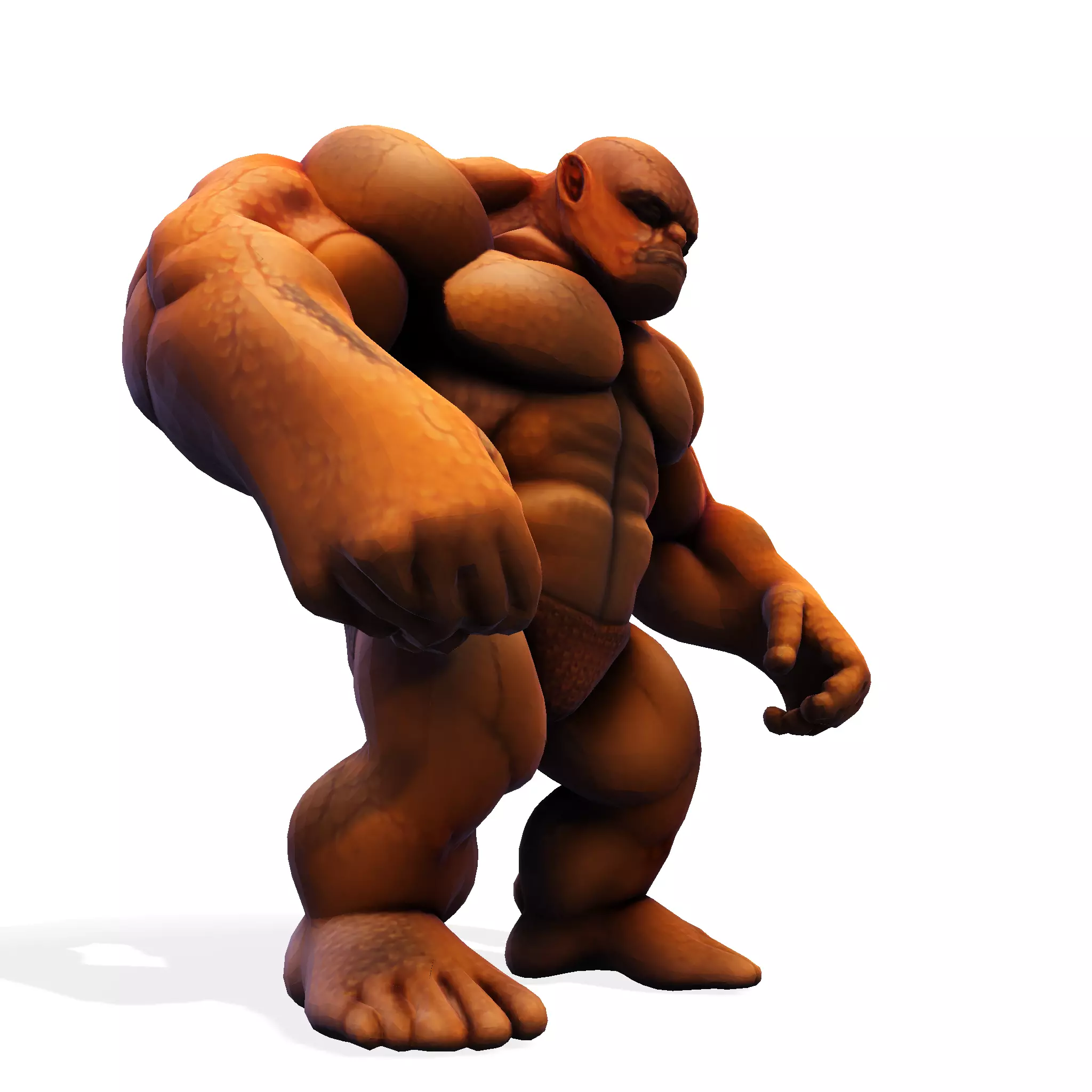 Stylized Chibi Stone Titan 3D print model_10