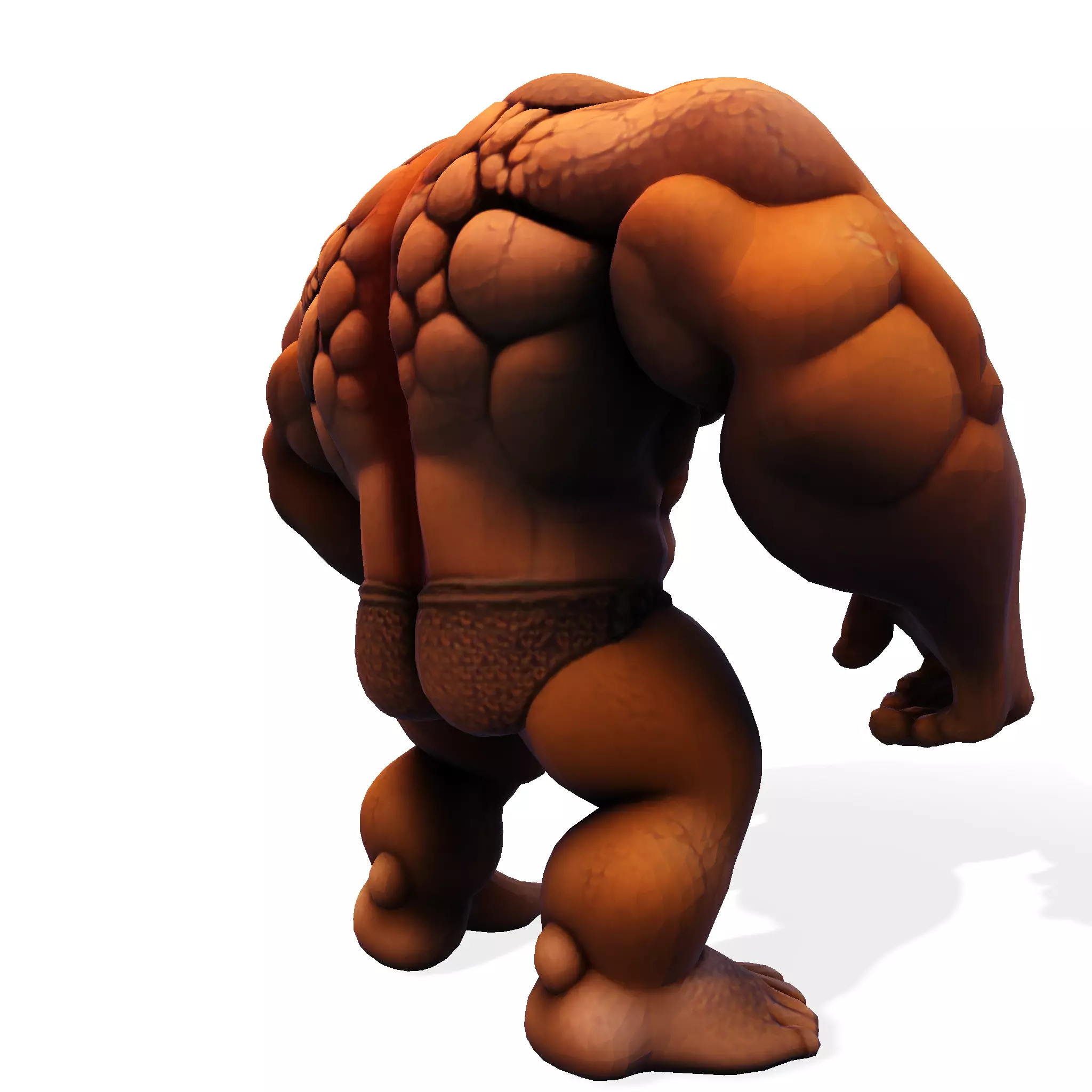 Stylized Chibi Stone Titan 3D print model_8