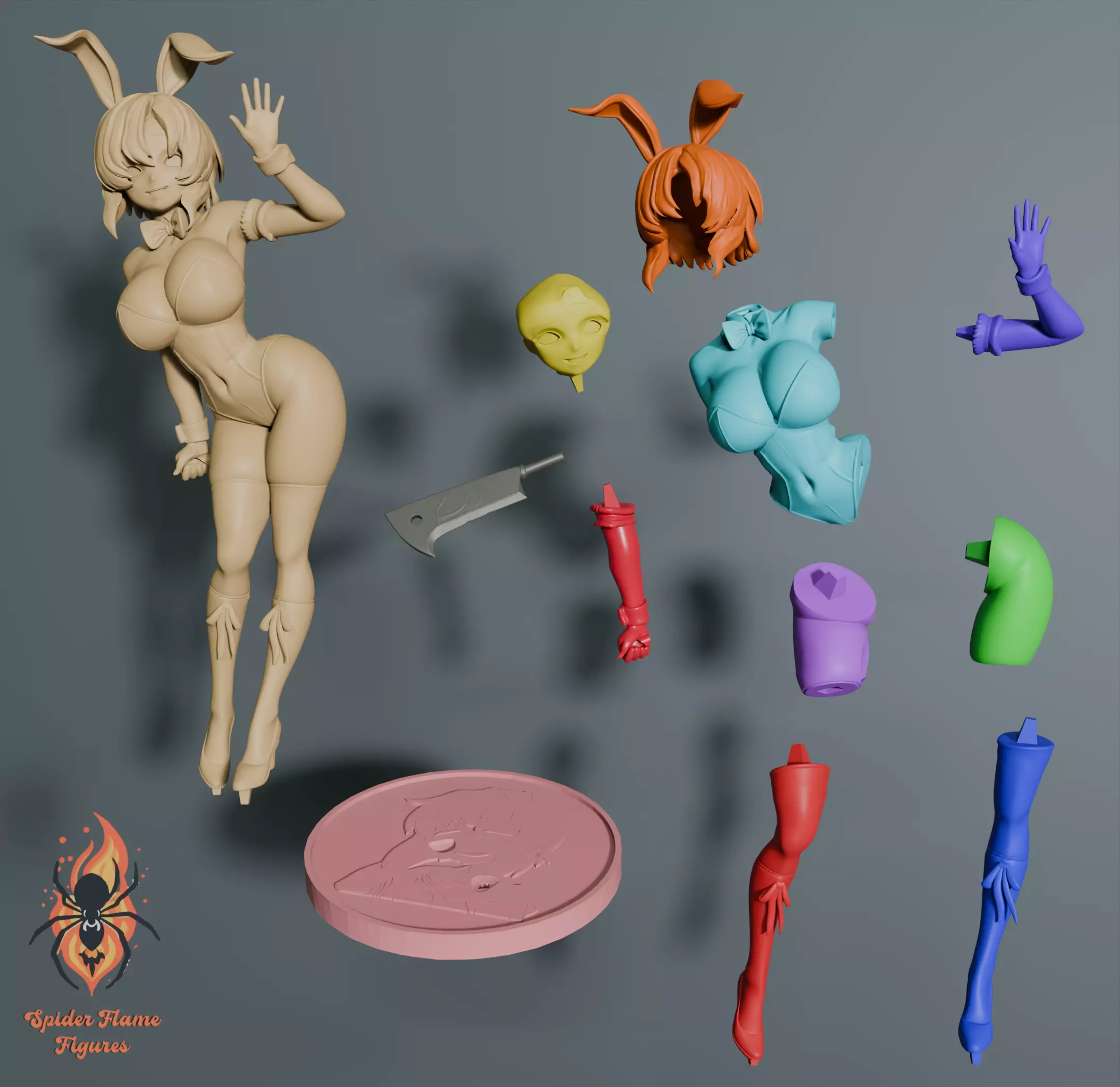 Rena Ryugu Tragic Bunny Higurashi When They Cry 3D print model_2