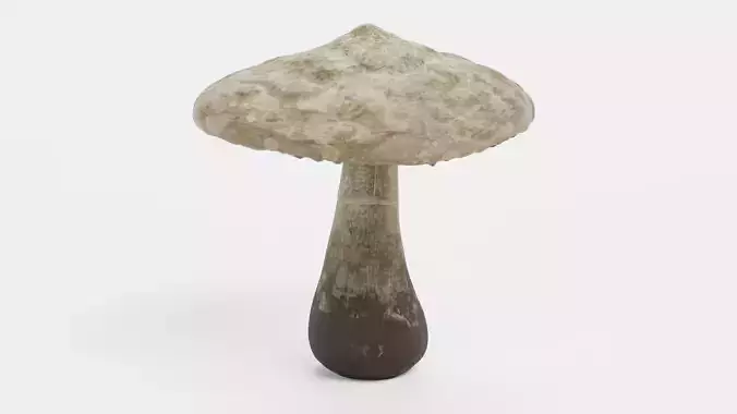 Mushroom - Organic Stylized Fungi Low-poly 3D model 6