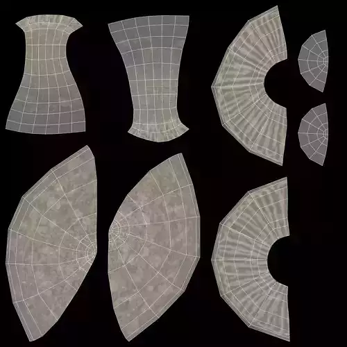 Mushroom - Organic Stylized Fungi Low-poly 3D model 7