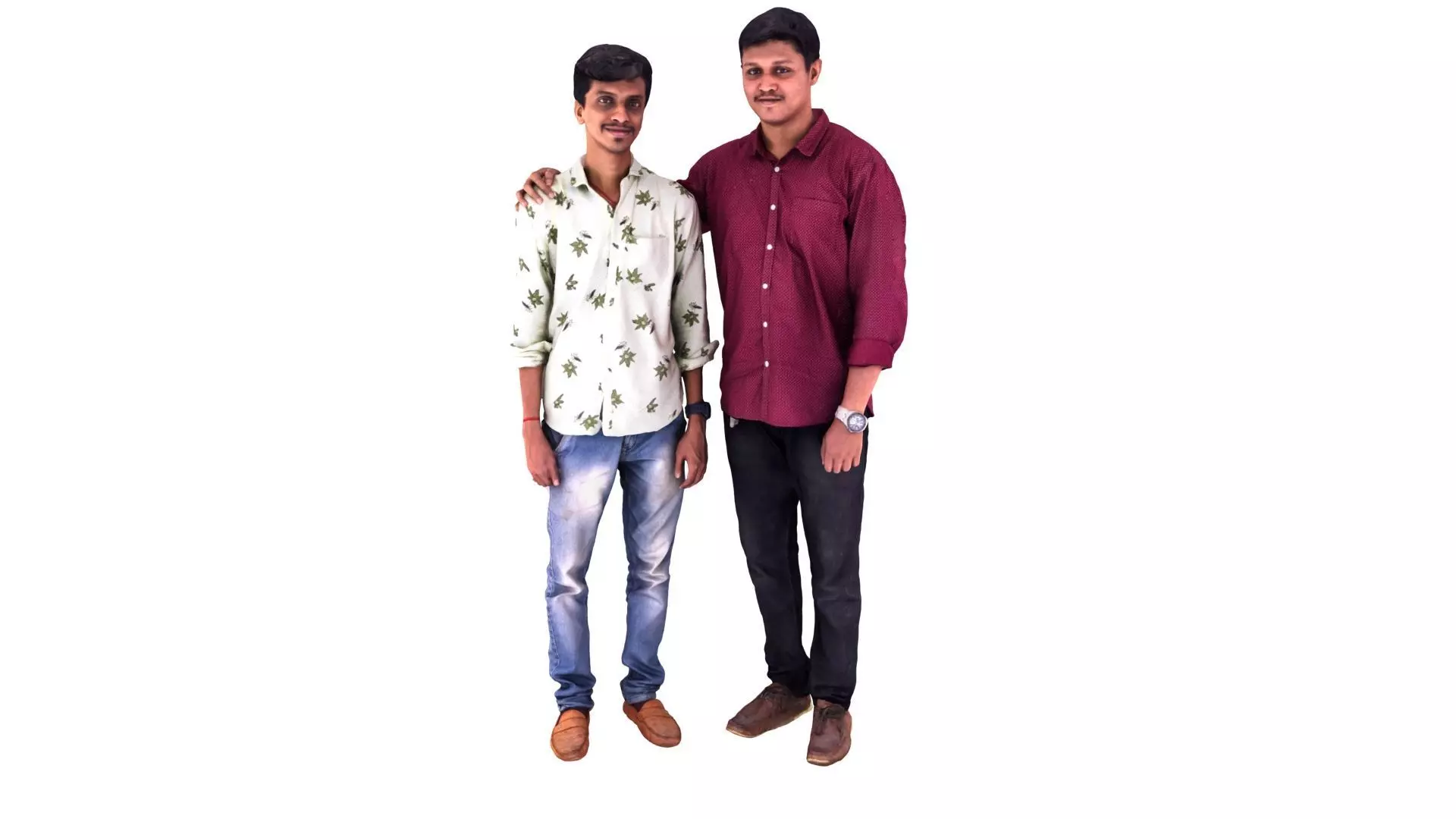Indian Male Friends 3D Realistic Scanned Model 3D model_0