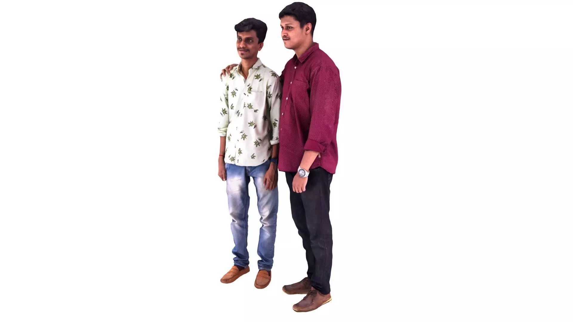 Indian Male Friends 3D Realistic Scanned Model 3D model_1
