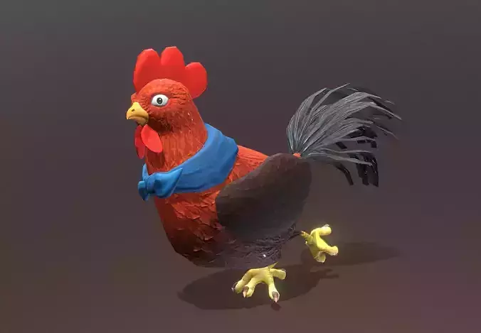 LITTLE CHICKEN AVATAR RUNNING Fbx Pbr Animated