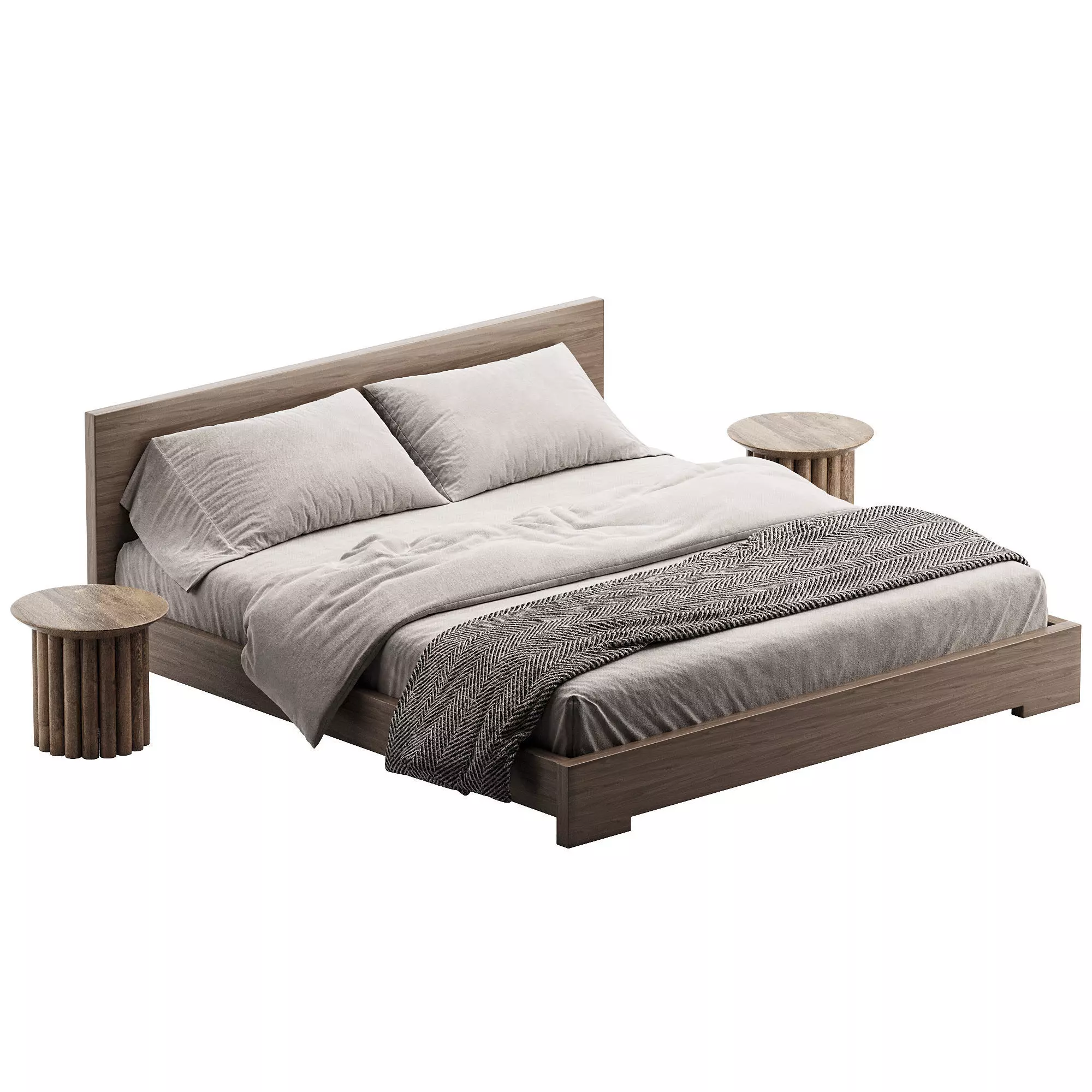 Atlantico Bed by De La Espada Urbanspace Interiors Low-poly 3D model_1