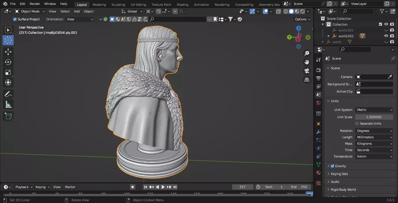 Medieval Scottish Queen Chess Piece 3D print model_5