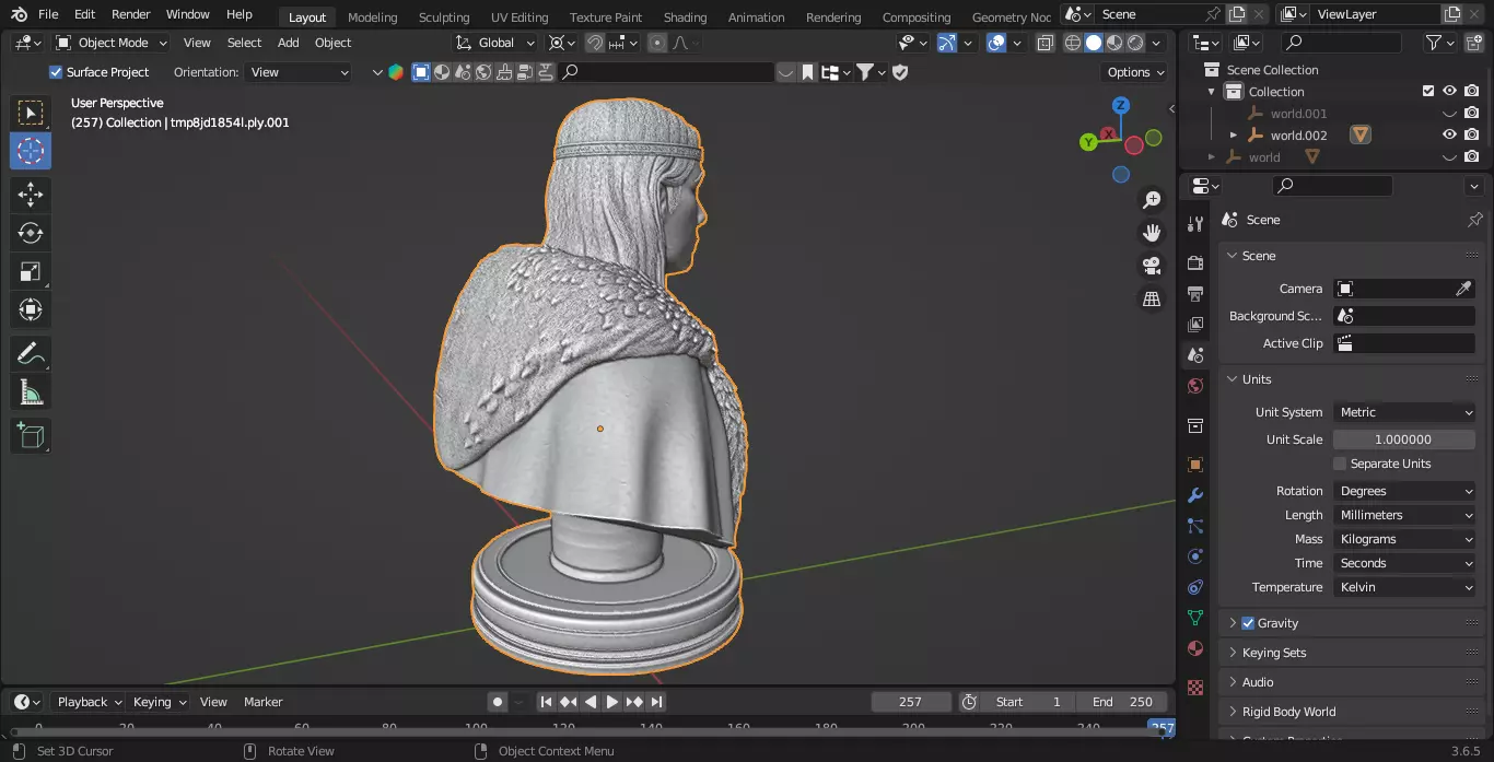 Medieval Scottish Queen Chess Piece 3D print model_6