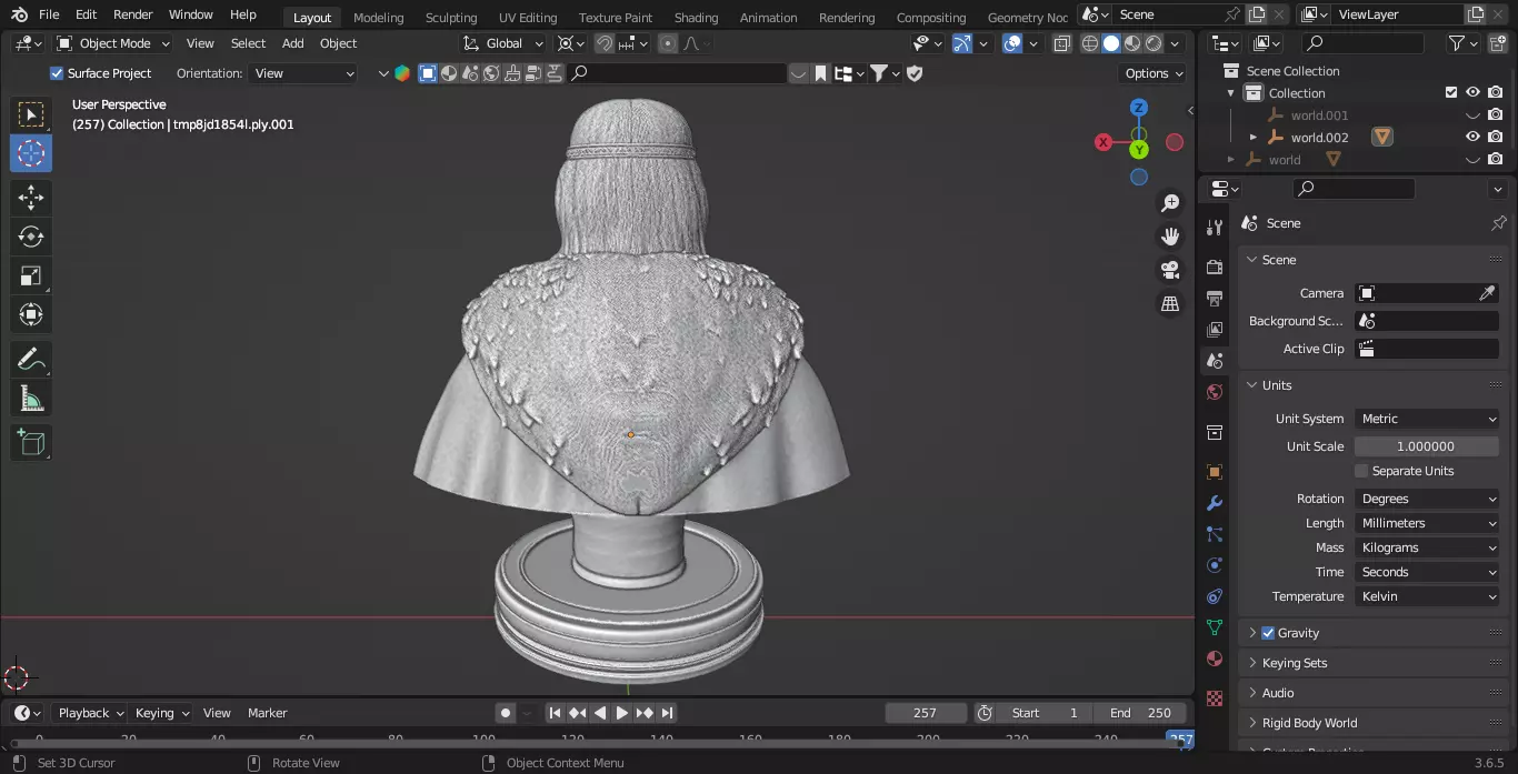 Medieval Scottish Queen Chess Piece 3D print model_7