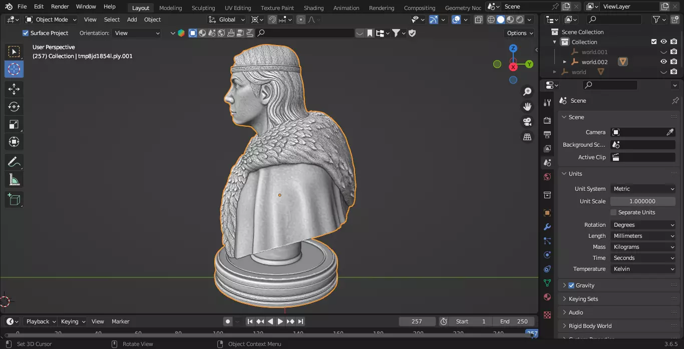 Medieval Scottish Queen Chess Piece 3D print model_4