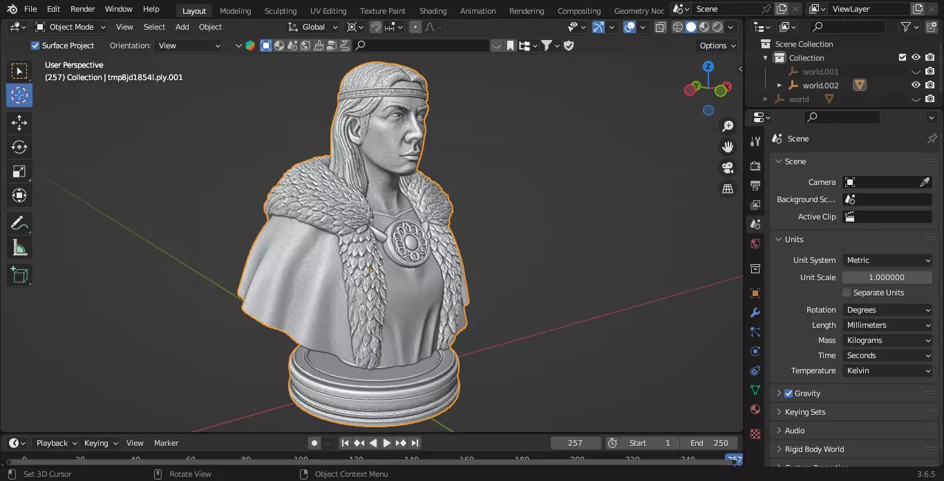 Medieval Scottish Queen Chess Piece 3D print model_3
