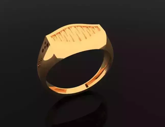 NEW PAPER CASTING GENTS PLAIN RINGS 96P