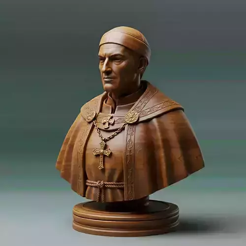 Medieval Scottish Bishop Chess Piece