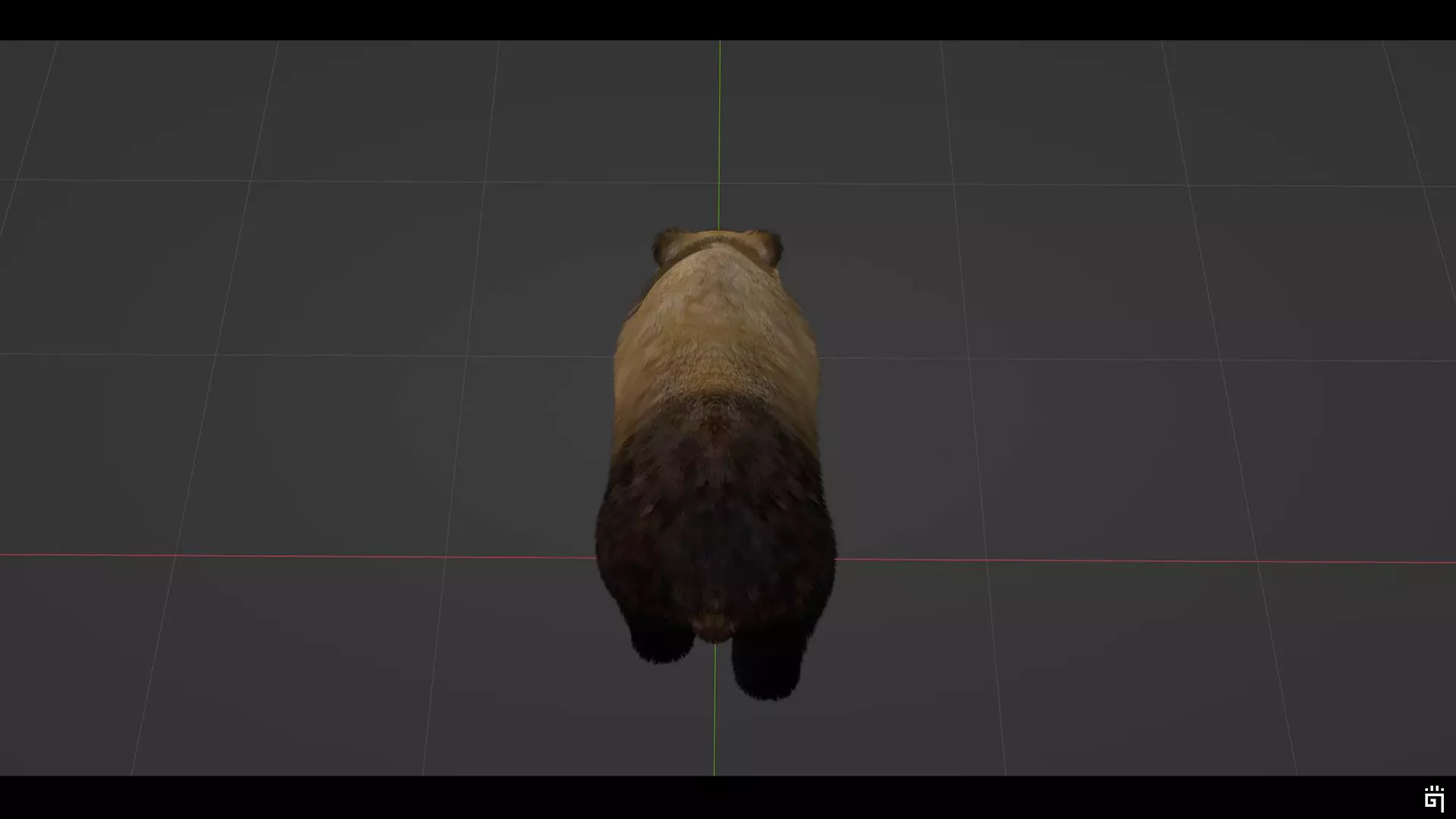 Forest Brown Bear Low-poly 3D model_7