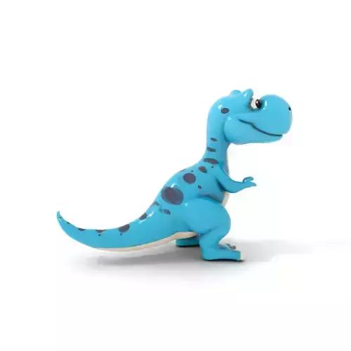 Playful Blue Dino model pack