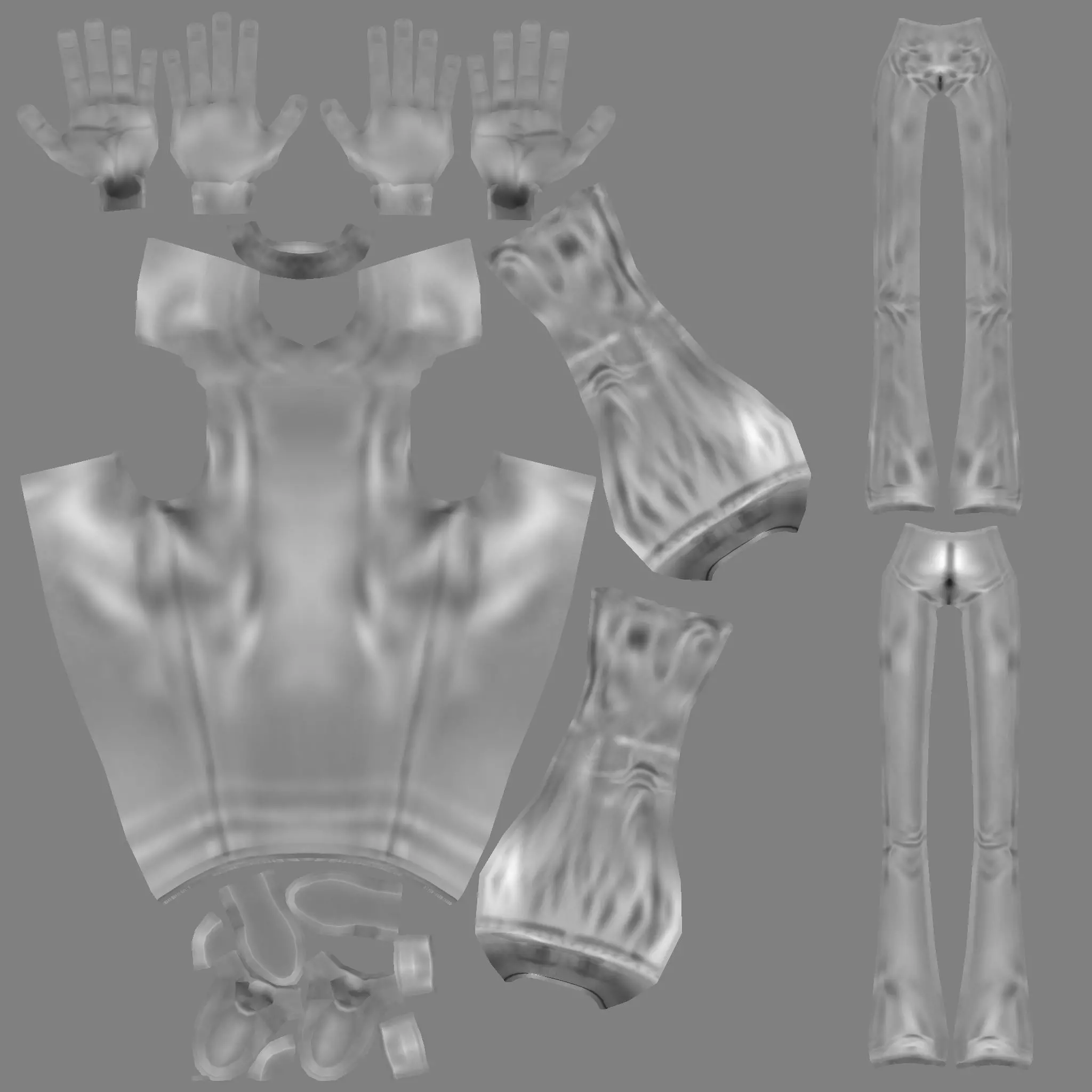 Fully Rigged Tall Cartoon Character  3D model_14