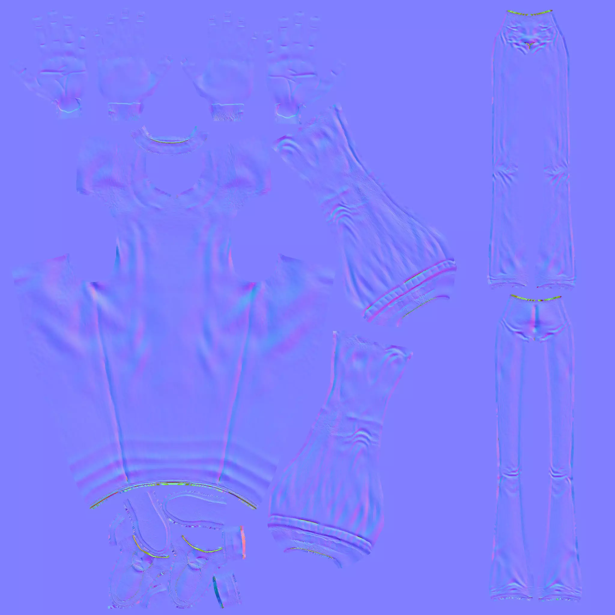 Fully Rigged Tall Cartoon Character  3D model_15