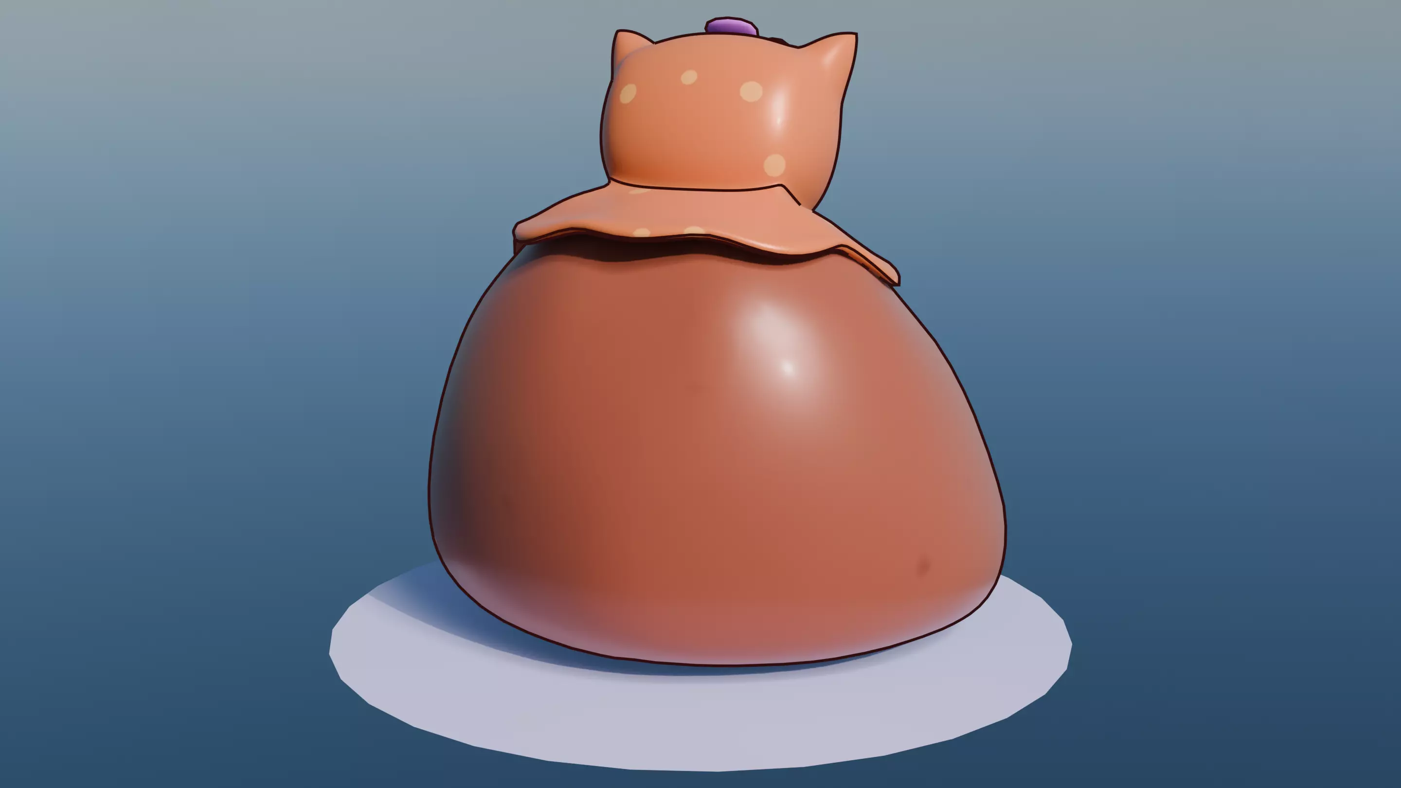 Pokemon Mossy Snorlax and Shiny Version 3D model_6