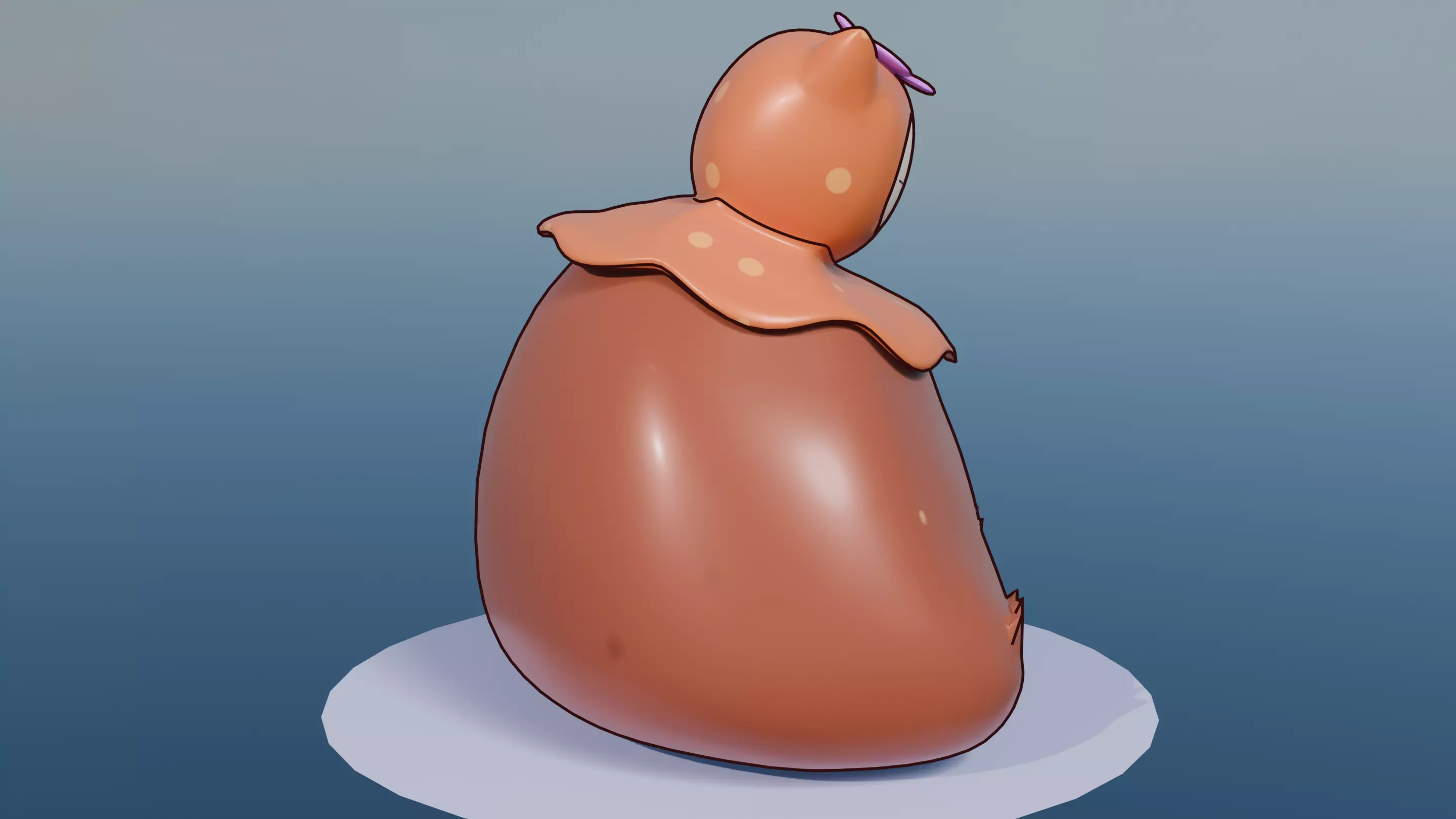 Pokemon Mossy Snorlax and Shiny Version 3D model_18