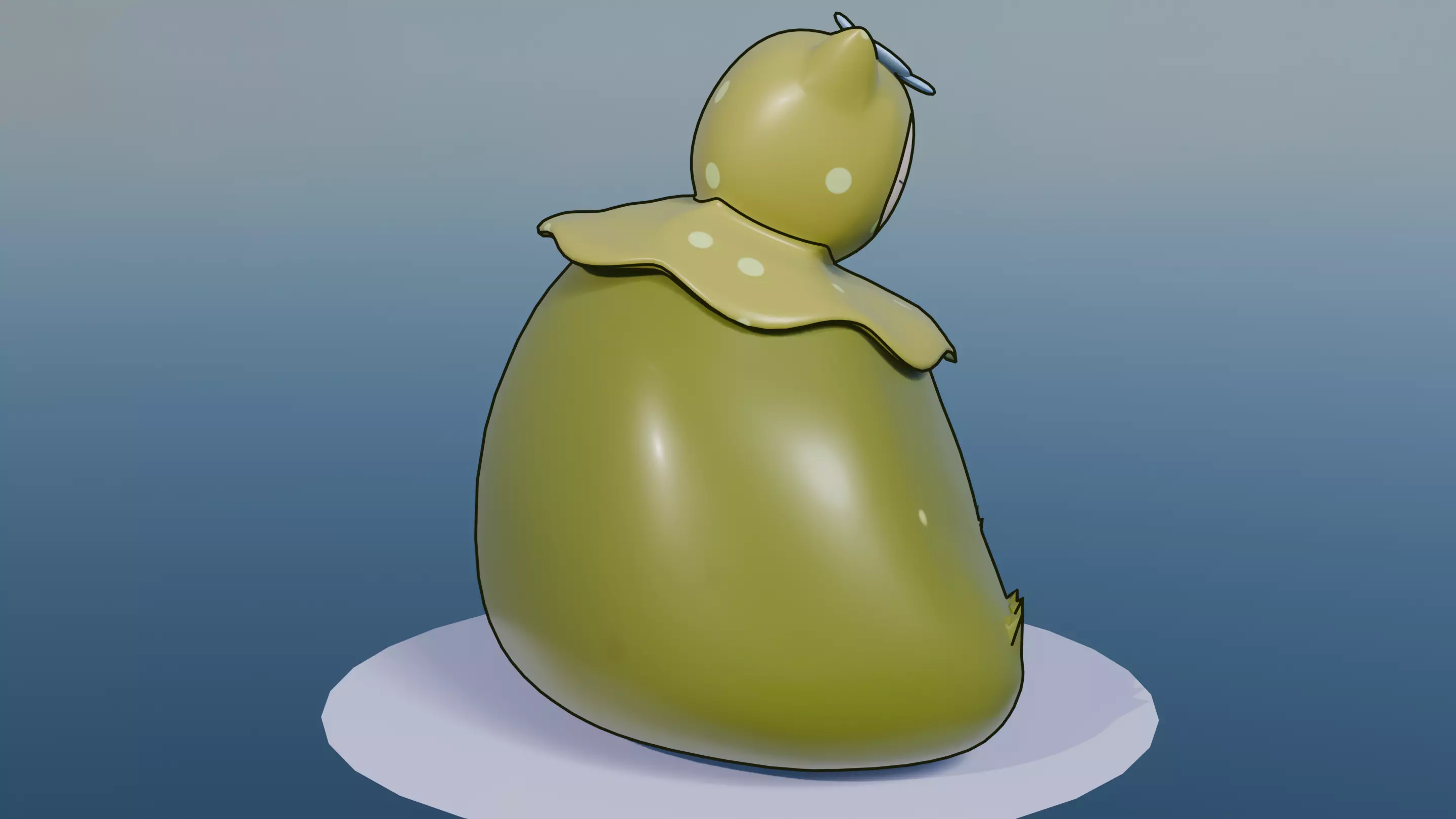 Pokemon Mossy Snorlax and Shiny Version 3D model_17