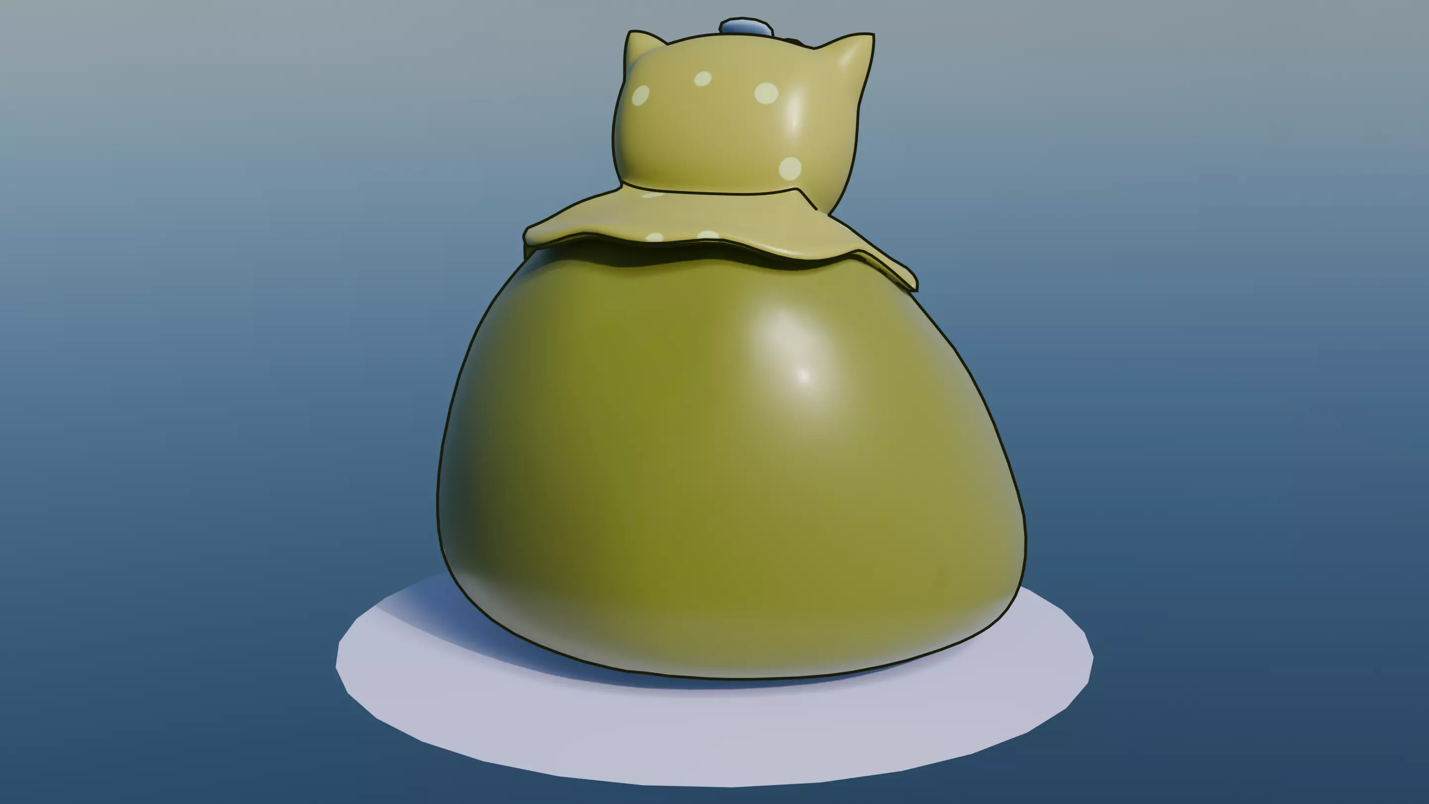 Pokemon Mossy Snorlax and Shiny Version 3D model_5