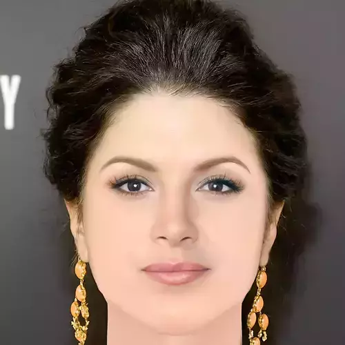 Gina Carano Head - No Hair - Low poly head for game