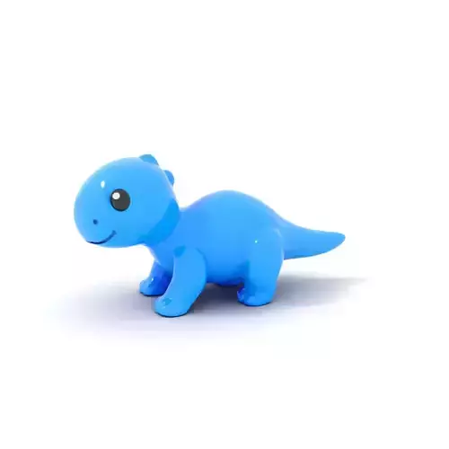 Charming Blue Dinosaur model pack