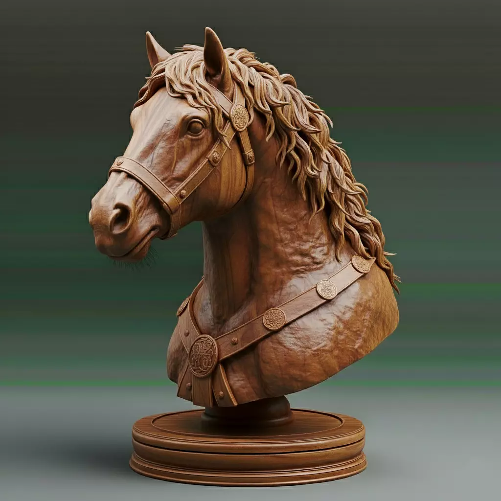 Medieval Scottish Knight Chess Piece 3D print model