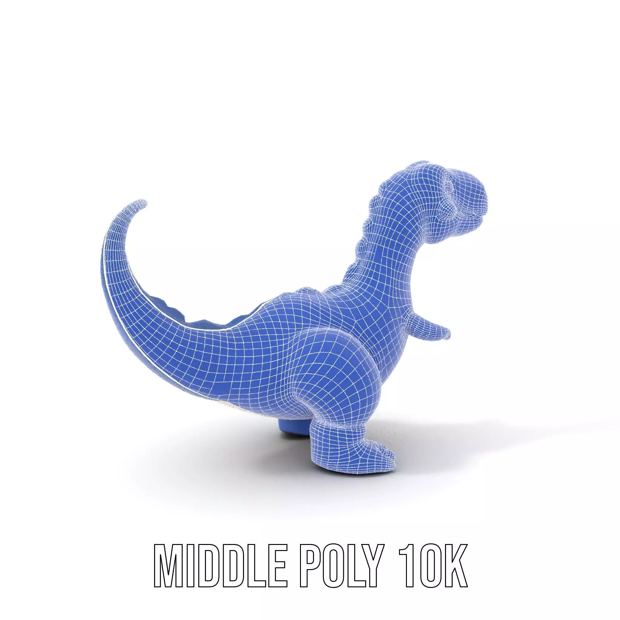 Playful Dinosaur Figurine model pack Low-poly 3D model_21