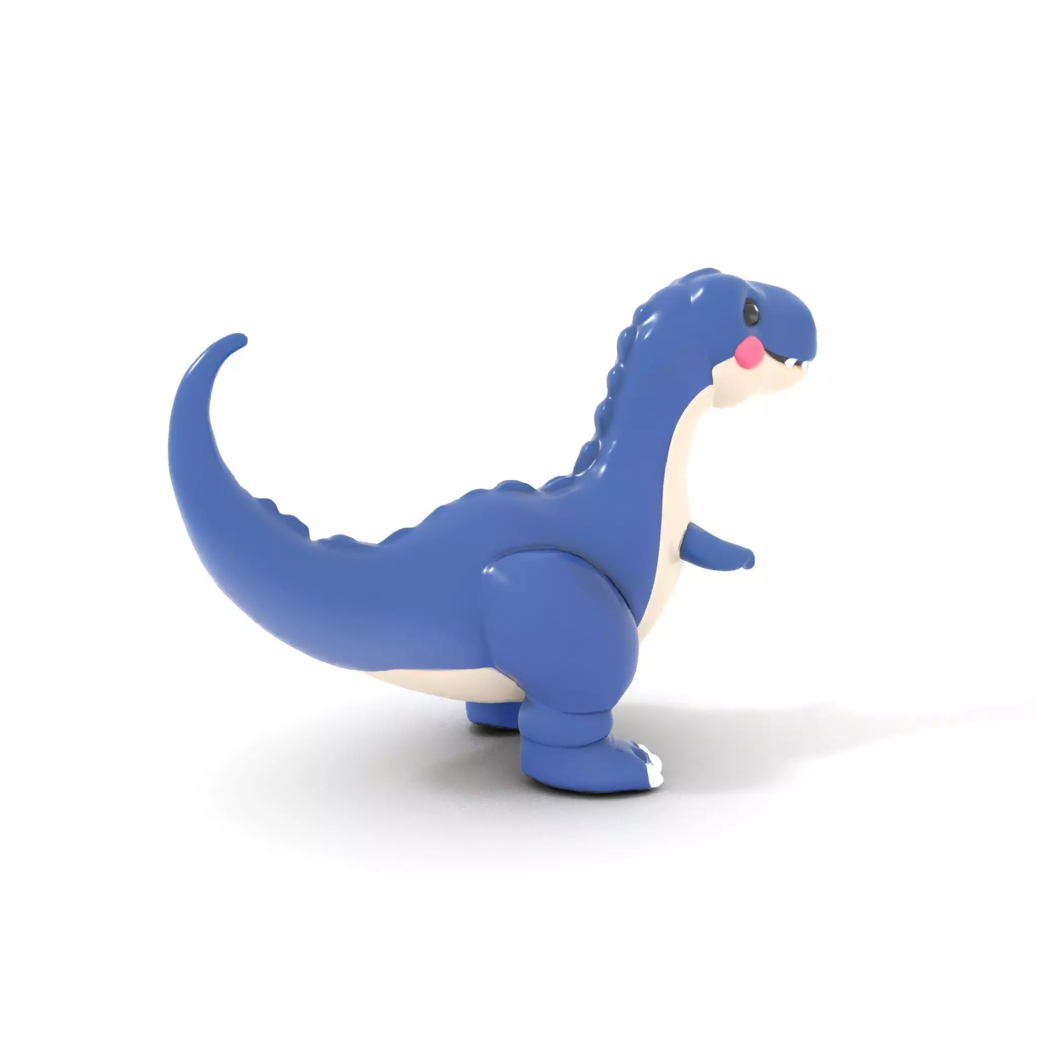 Playful Dinosaur Figurine model pack Low-poly 3D model_0