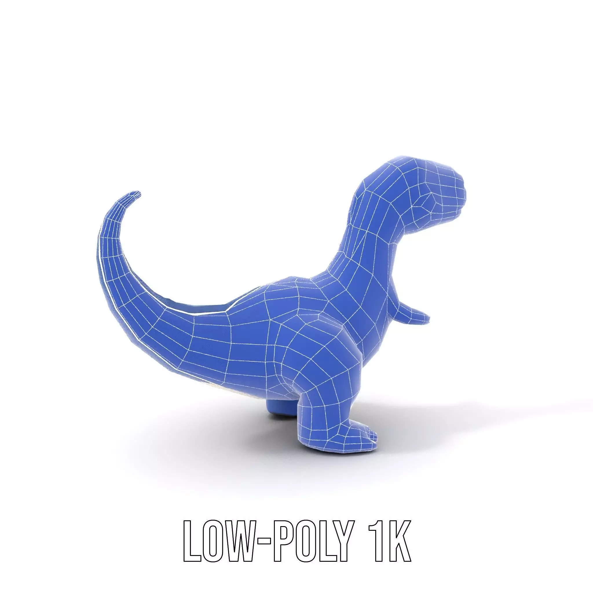 Playful Dinosaur Figurine model pack Low-poly 3D model_20