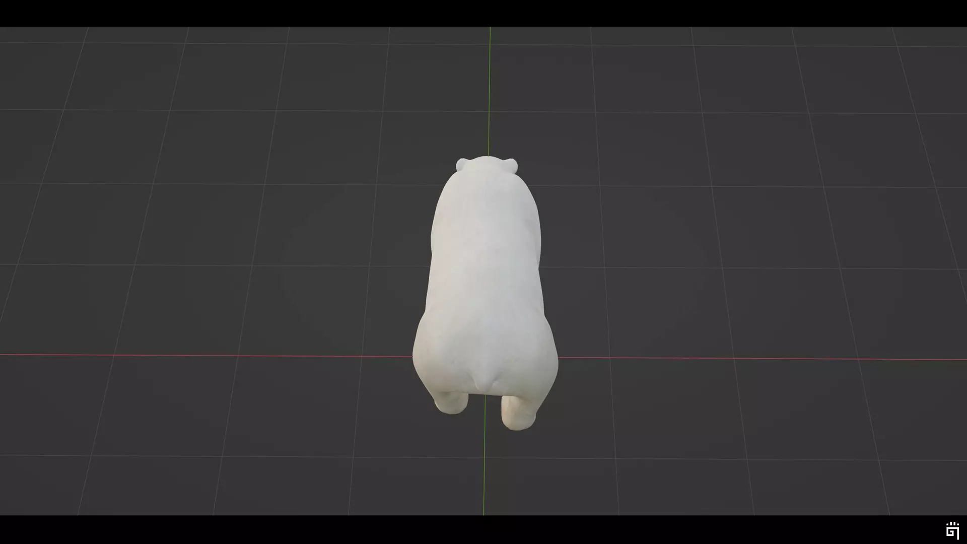 Polar Bear Low-poly 3D model_13