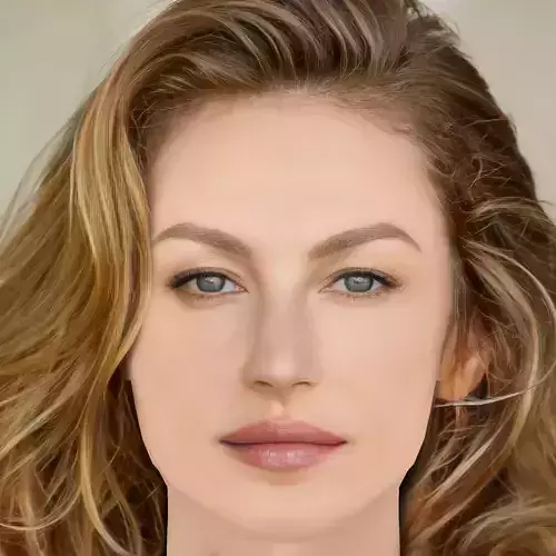 Gisele Bundchen Head - No Hair - Low poly head for game