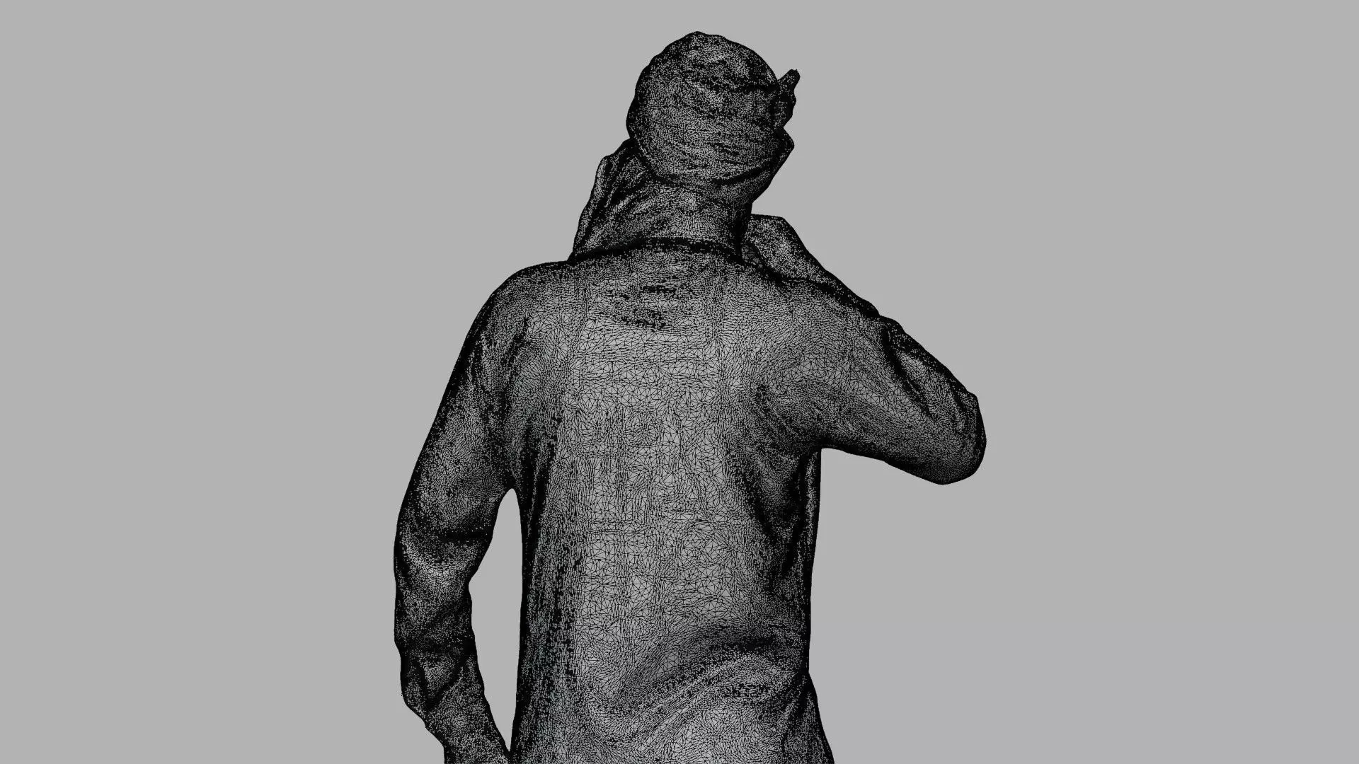 Indian Farmer Man 3D scanned Model in Traditional Look 3D model_5