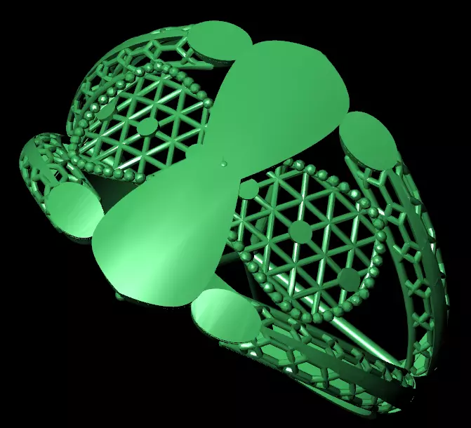 Rings 3D print model_2