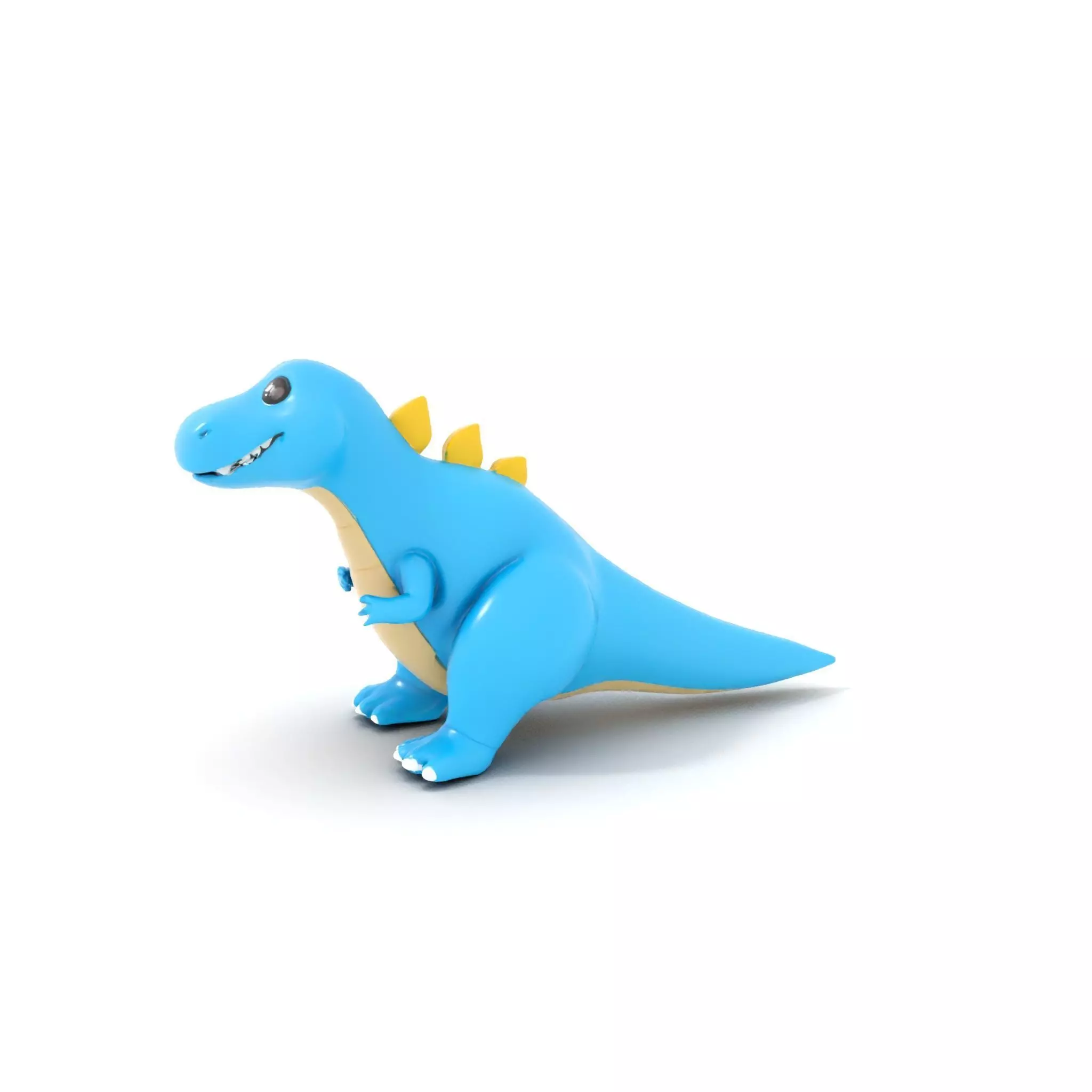 Playful Blue Dinosaur model pack Low-poly 3D model_18