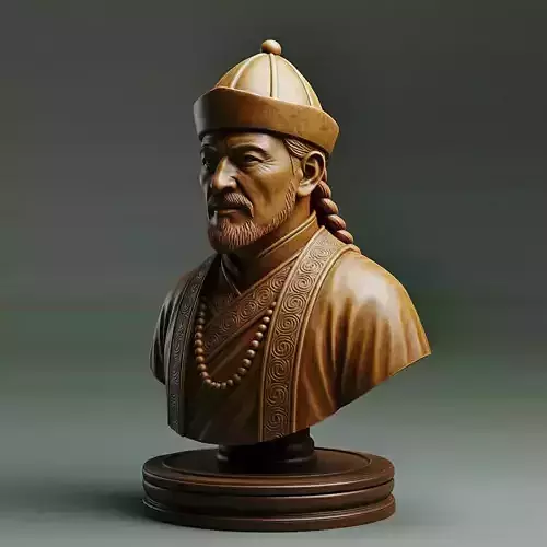 Medieval Mongolia Spiritual Leader Chess Piece