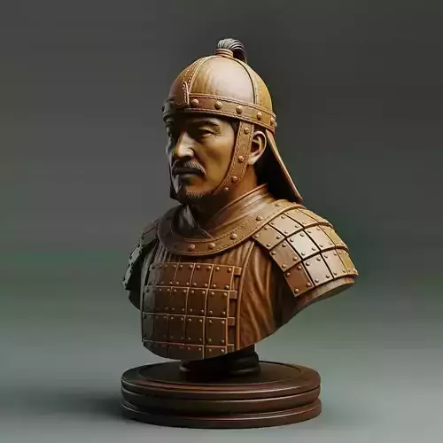 Medieval Mongolian Soldier Pawn Chess Piece