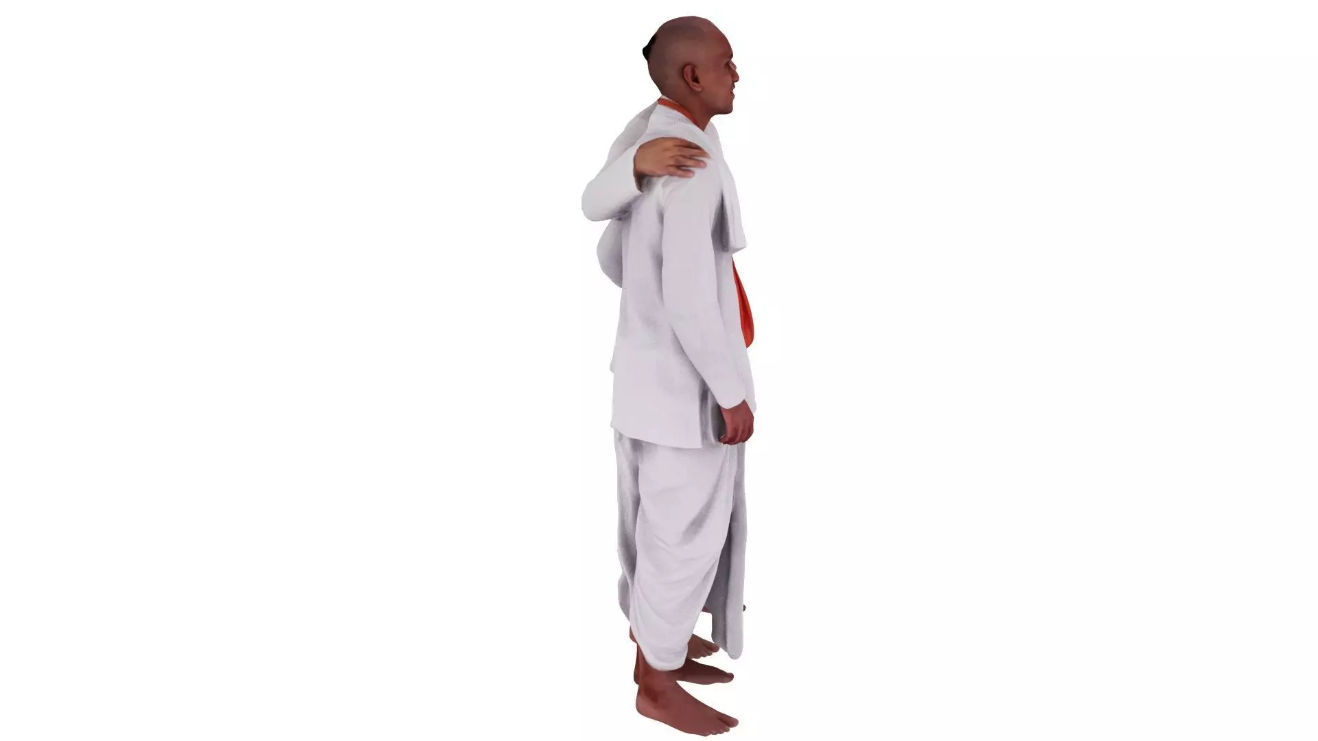 Indian Pandit Men 3D scanned Model in Spiritual Look 3D model_13