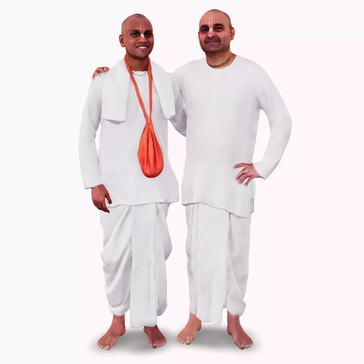 Indian Pandit Men 3D scanned Model in Spiritual Look 3D model_0