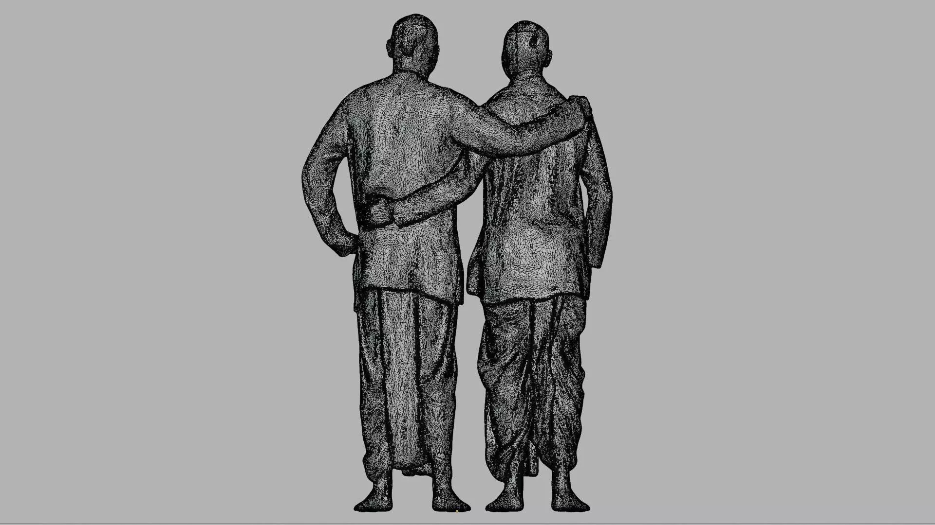 Indian Pandit Men 3D scanned Model in Spiritual Look 3D model_1