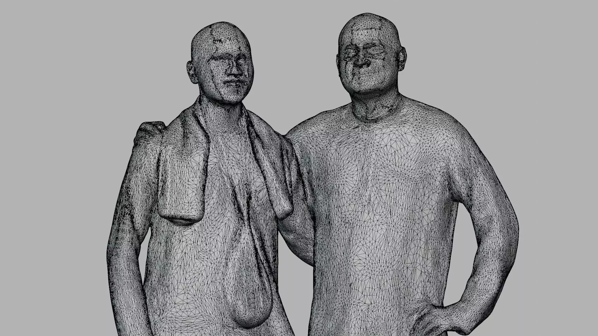 Indian Pandit Men 3D scanned Model in Spiritual Look 3D model_11