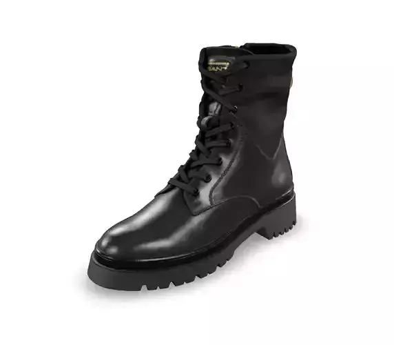 Gant  Black leather lace-up boots