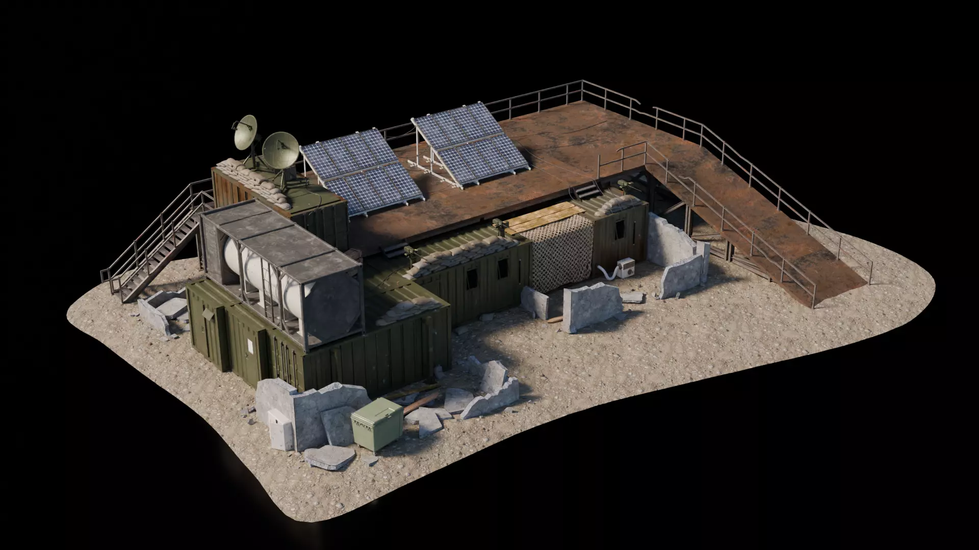 Warzone - Command Center 3D model_3