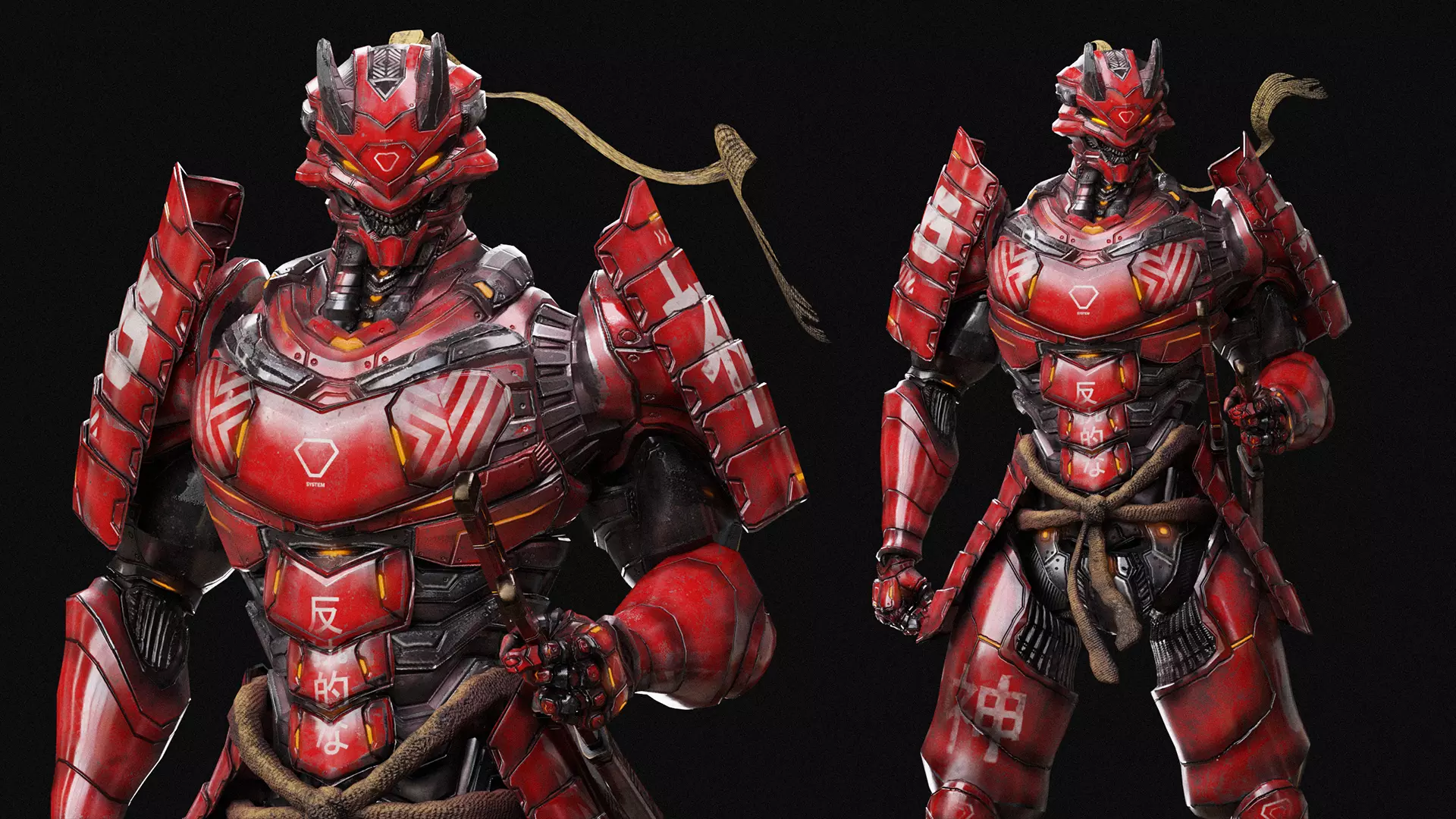 LOW POLY CYBERNETIC - WRATH - 7 DEADLY SINS MECHA SERIES Low-poly 3D model_7