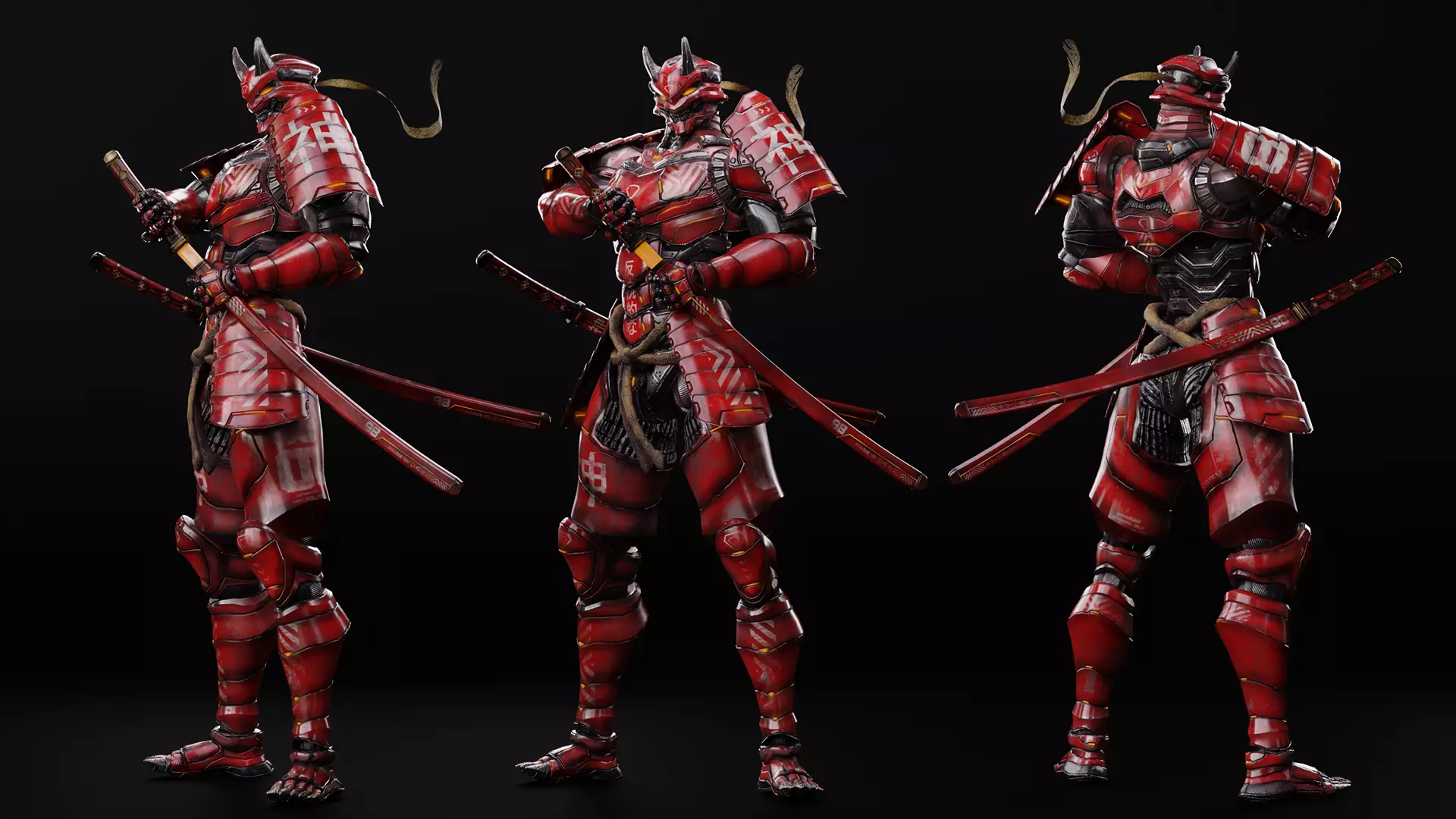 LOW POLY CYBERNETIC - WRATH - 7 DEADLY SINS MECHA SERIES Low-poly 3D model_13