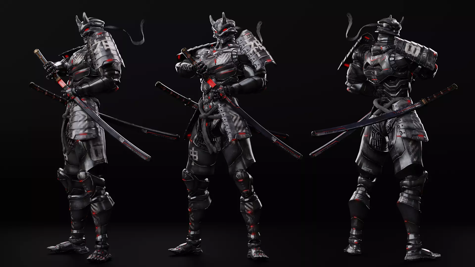 LOW POLY CYBERNETIC - WRATH - 7 DEADLY SINS MECHA SERIES Low-poly 3D model_16