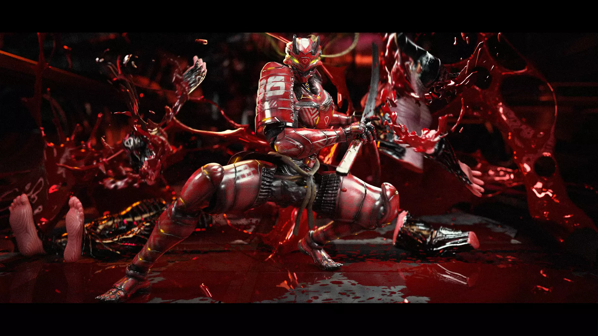 LOW POLY CYBERNETIC - WRATH - 7 DEADLY SINS MECHA SERIES Low-poly 3D model_5